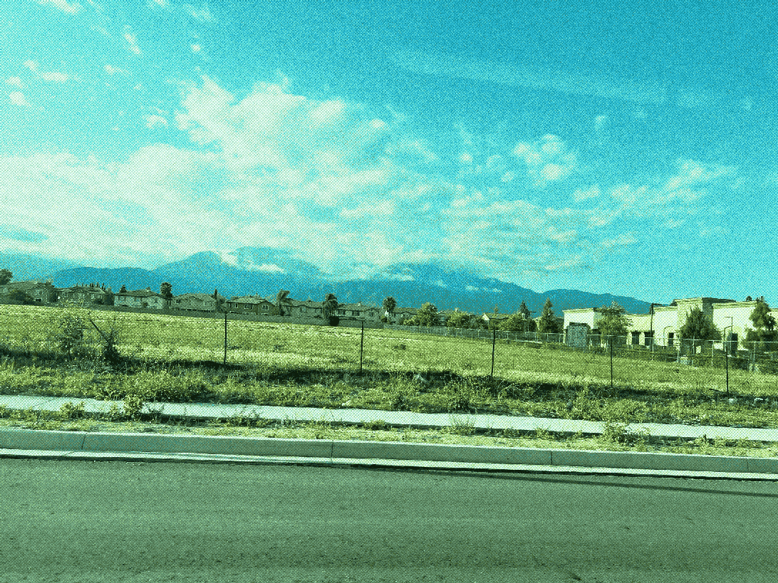large mountain to the north